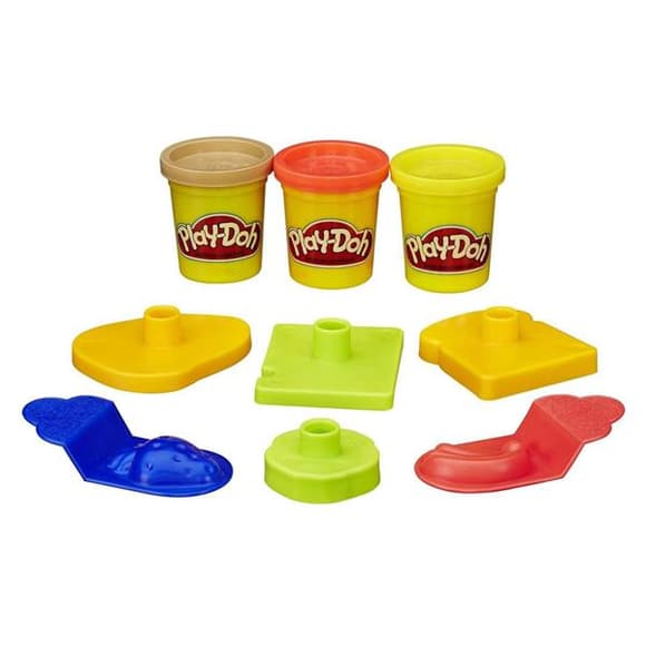 Набір пластиліну Play-Doh Відерце Пікнік 3 баночки та формочки (23414-23412)